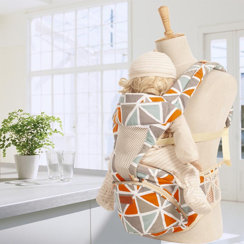 

Ibelibaby Ergonomic Baby Carrier Kangaroo Child Hip Seat Tool Holder Sling Wrap Backpacks Travel Activity Gear Grey Orange Carriers, Slings