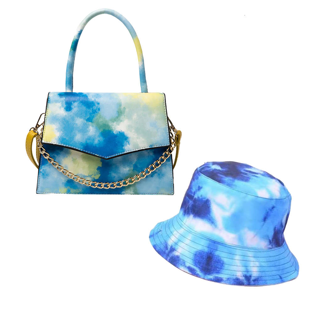 

Wholesale Fashion Purse Sets Crossbody Tie Dye Bag Hat and Women Ladies Single Shoulder tote, 12s002
