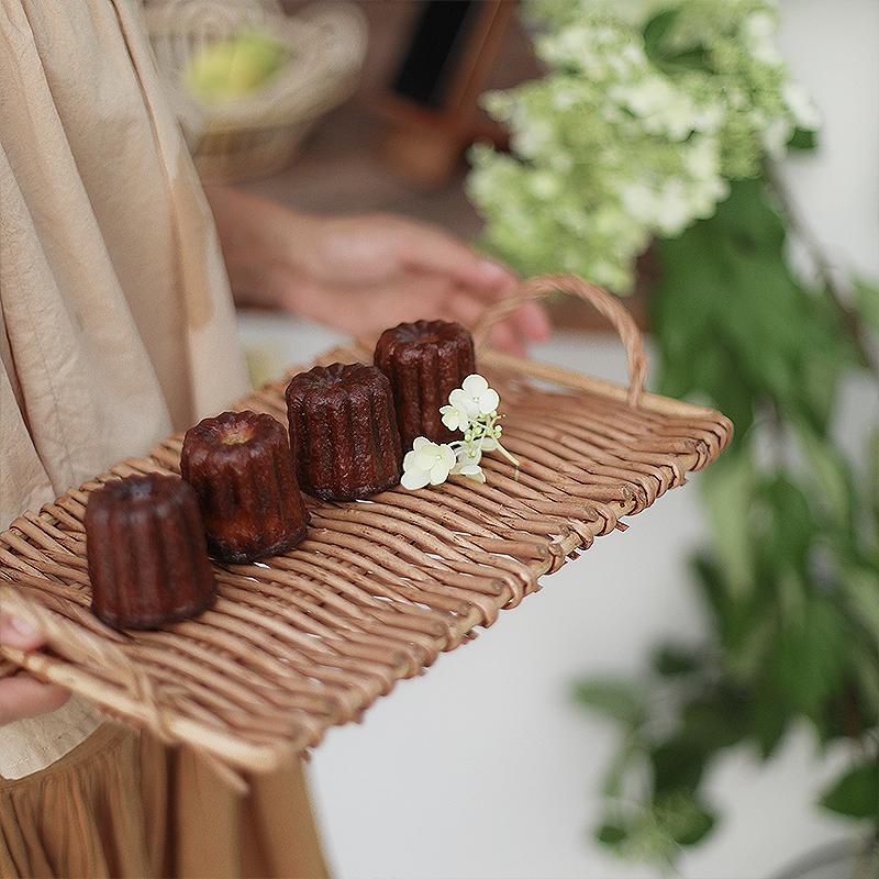 

Dishes & Plates Rattan Plate Dinner Plates Sushi Fruit Bread Cake Service Borden Servies Dessert Christmas Dinning Room Decoration