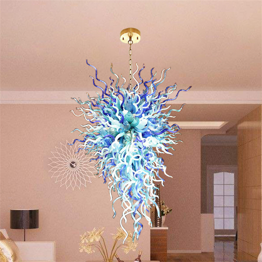 

Modern nordic lamps festival art decor hand blown murano glass chandelier for the kitchen 100cm wide and 150cm high led pendant light fixtures