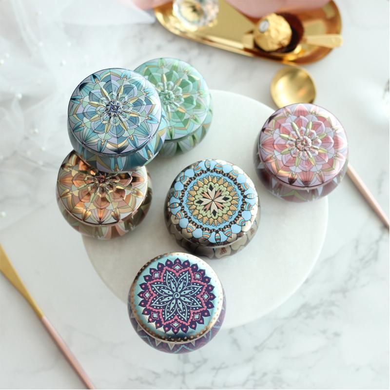 

Gift Wrap Creative Tinplate Candy Box Wedding Boxes Baby Shower Birthday Flower Tea Round Iron