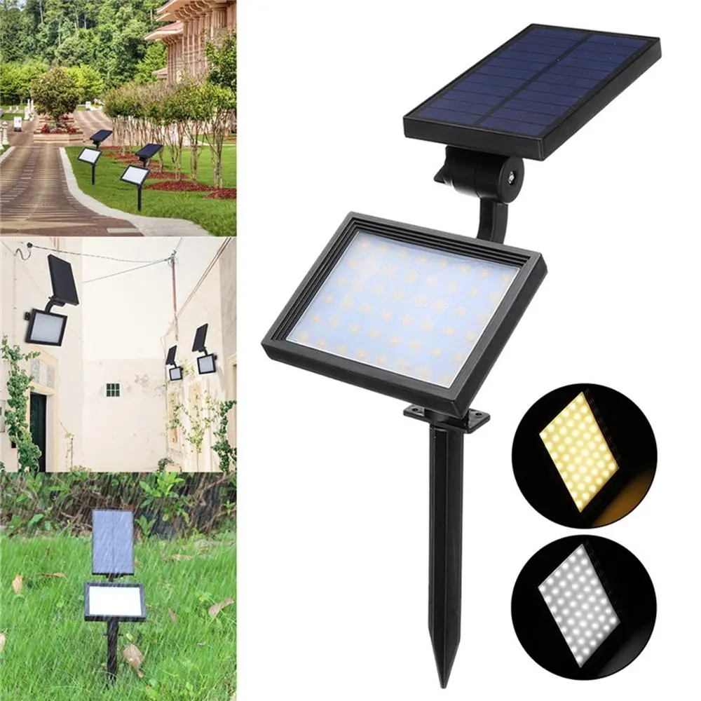 

48 LED Solar Powered Flood Light Outdoor Yard Garden Landscape Spot Wall Lamp