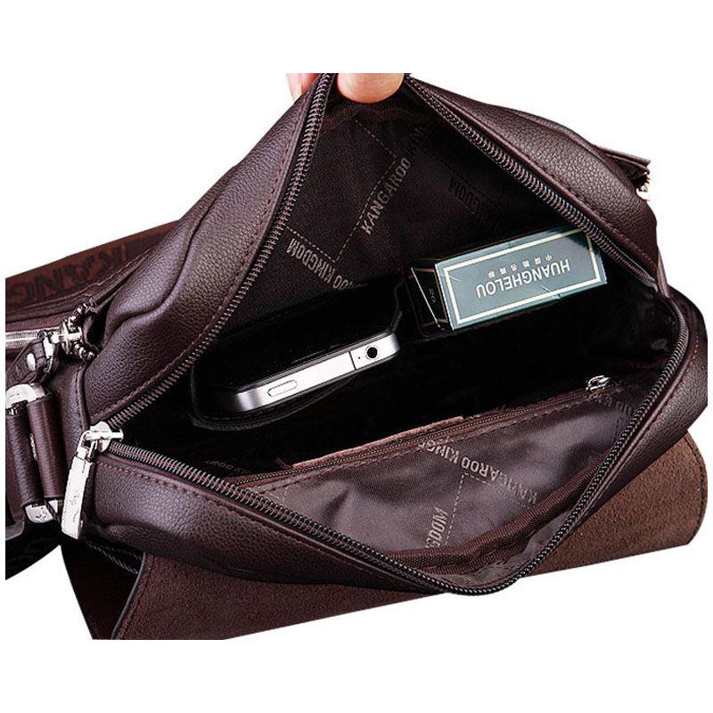 

Arrived Men's Vintage PU Leather Shoulder Handsome Crossbody Bags