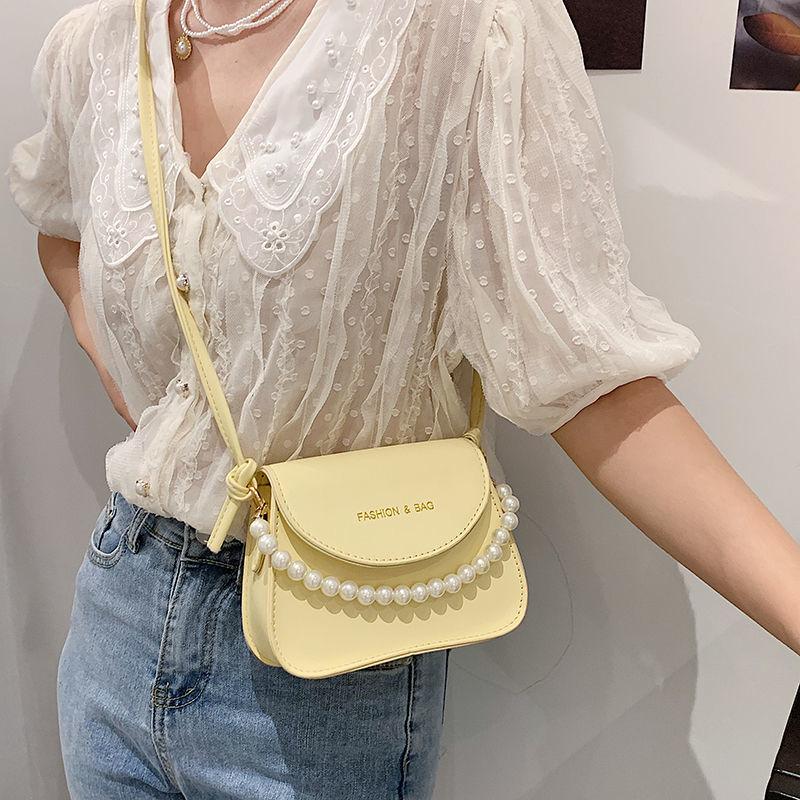 

Evening Bags Shoulder Bag Female Crossbody Women Underarm Backpack Designer Handbag Purse Beaded Fashion 2021 PU Leather All-match Letter