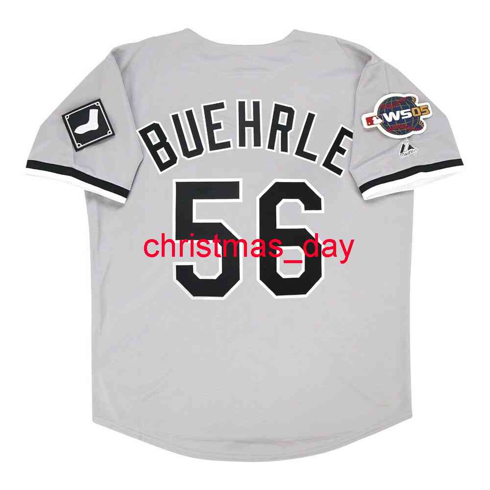 

Custom sewing Mark Buehrle Chicago 2005 World Series Grey Road Jersey Men Women Youth Baseball Jersey -6XL