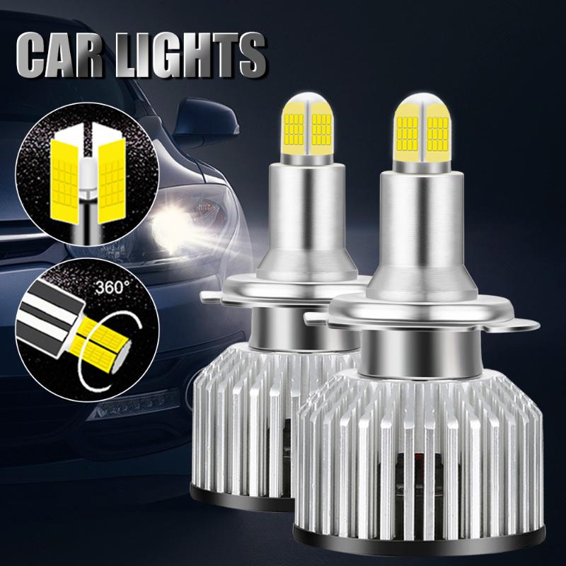 

Car Headlights Auto LED H7 18000LM 4 Sides 110W 3D DC 9-32V Bulbs High Power Lamp Or Low Beam