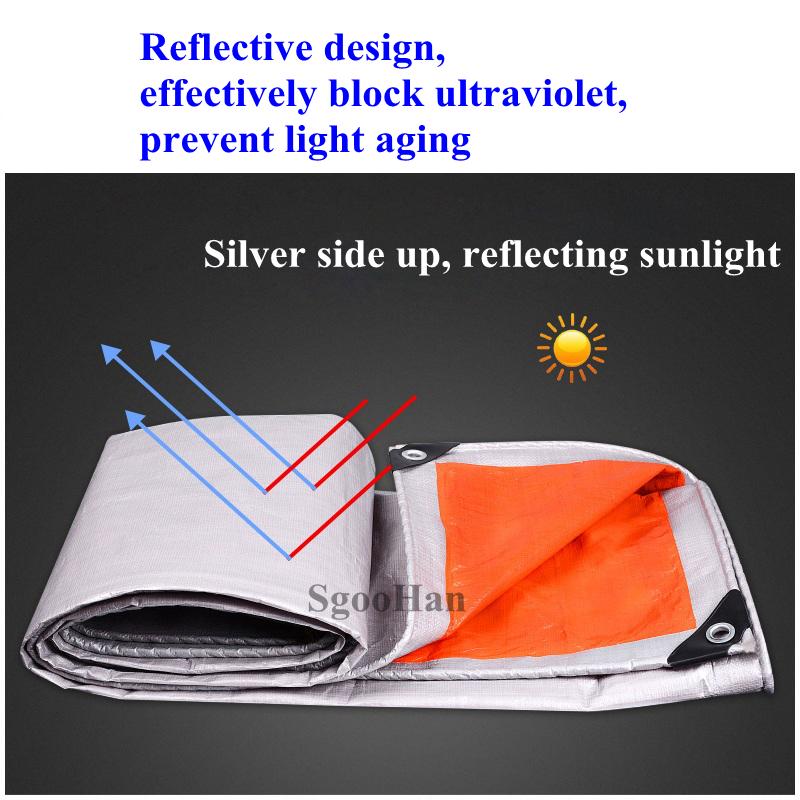 

0.32mm PE Tarpaulin Rainproof Cloth Sun Shade Sail Outdoor Awning Camping Boat Car Truck Canopy Ground Sheet Waterproof
