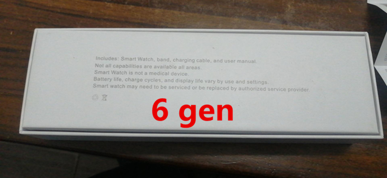 

2021 free ship 44mm Smart Watch Series 6 Bluetooth 5.0 Wireless Charging with Serial Number Waterproof Wearable Device Heart Rate Blood Pressure Sleep Monitor ECG