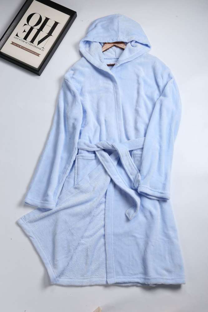 

Plain hooded robe for couples simple bathrobe five star el Cosmetology