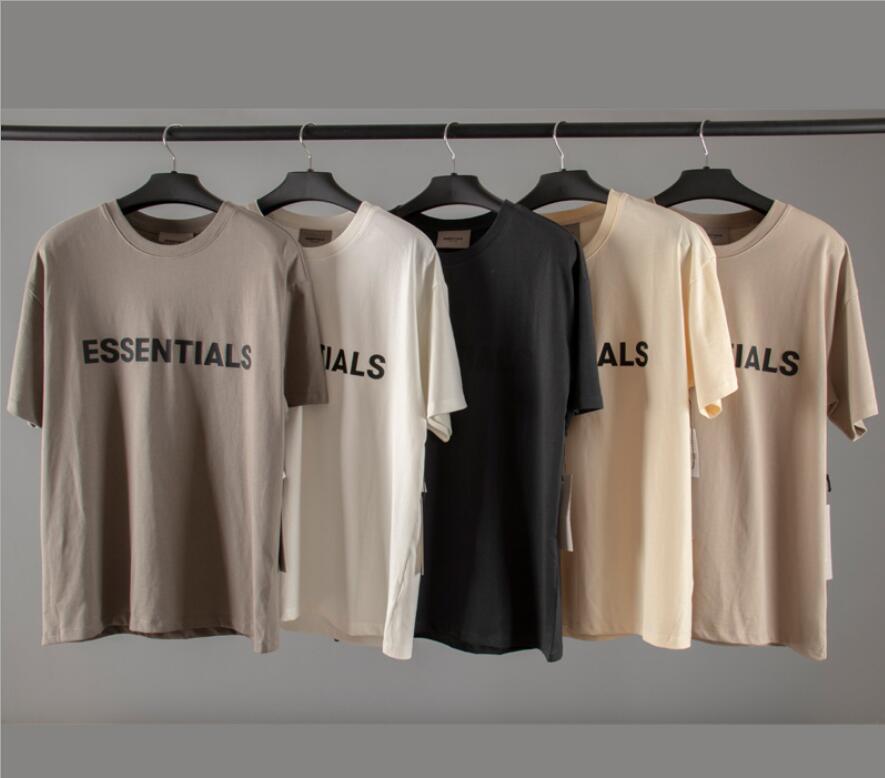 

Fear Of God Front Essentials 3D Silicon Tee 20ss Ins Hot Spring Summer Hip Hop Skateboard T Shirt Fog Men Women Short Sleeve Casual T-shirt, Black