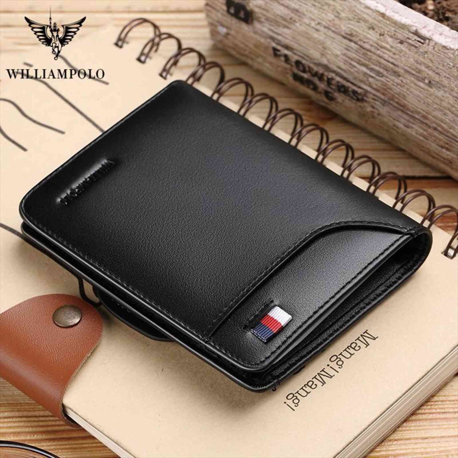 

men wallet leather credit card holder purse with coin pocket mens wallets small cowhide fashion design, Red;black
