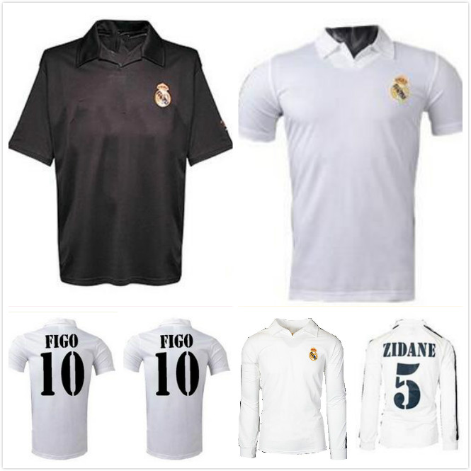 

2001 2002 2003 real Madrid Centenary home soccer jerseys ZIDANE FIGO HIERRO RONALDO RAUL classic retro football shirt vintage jersey
