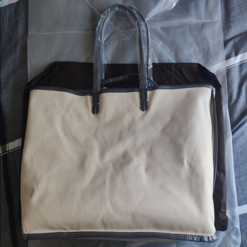 

GM Fashion 4wbj PU Leather Bag Handbag Canvas Shopping Tote Women MM Large Size Mwasa