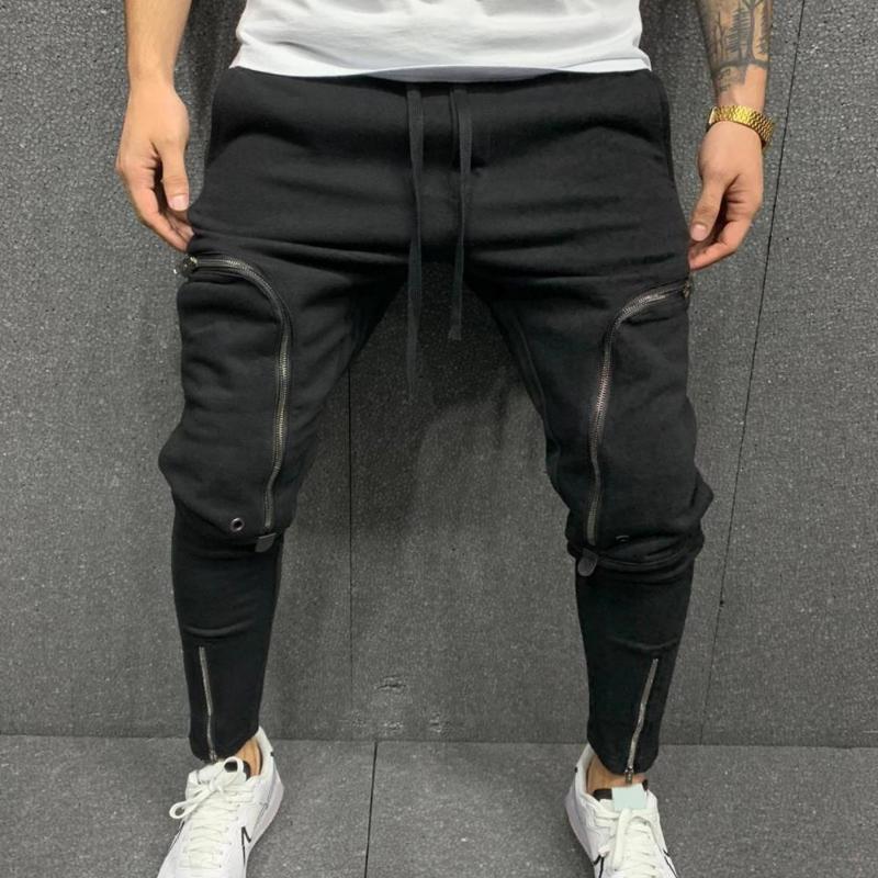 

Men's Pants 2021 Men Compress Joggers Leggings Fitness Workout Summer Sport Male Trousers Breathable, Black