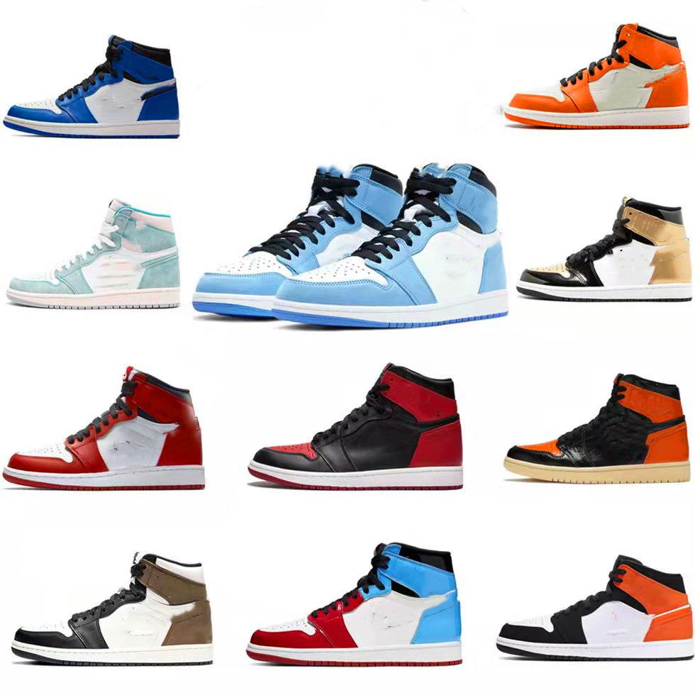 

2022 Air jordas jorden1s jordas Jordon shoes 1s Basketball Jumpman High Og Jodan Retro Sneakers Mid Laser Blue Pink Glaze Sports Trainers, Select shoe size
