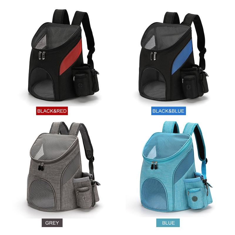

Dogs Cat Carrier Backpack Outdoor Travel Nylon Portable Breathable Dog Bag High Quality Double Mesh Shoulder For Pets Car Seat Covers