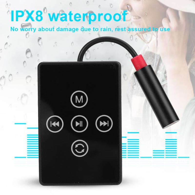 

& MP4 Players K12 Mini MP3 IPX8 Waterproof Portable Compact Music Player With Headphone Earphone