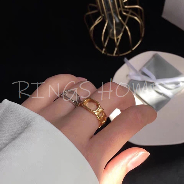 

Fashion gold snap 18K open love stones cd rings jewelry Luxury Brand Designer Gifts for Man Women Girls with original box D003, Silver