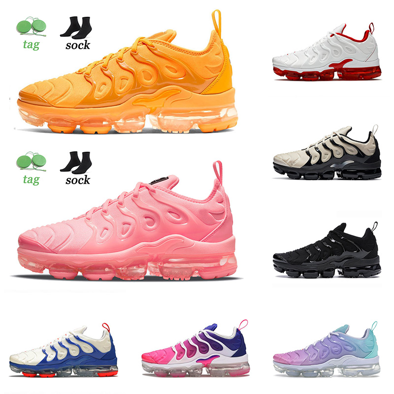 

2021 Arrival Running Shoes Tn Plus Mens Women Size 13 University Gold Bubblegum Cherry Metallic Pastel Sports Trainers Sneakers 36-47, D41 betrue 36-45