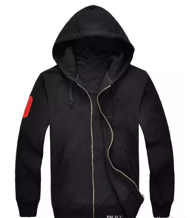 

2021 Mens polo jacket Hooded sweater Hoodies and Sweatshirts autumn solid casual with a hood sport zipper pullover quality Outerwear Cotton Asian size, Black/yellow logo