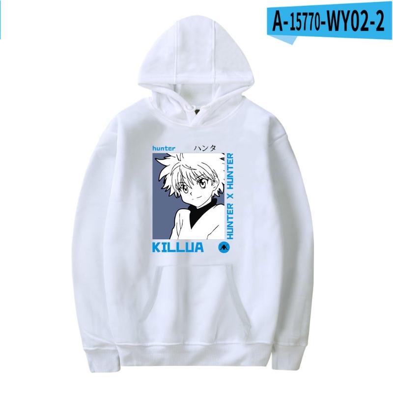 

Men's Hoodies & Sweatshirts X Hoodie Men Women Killua Zoldyck Hisoka 90s Anime Hoody Boys/girls Pullovers, Black