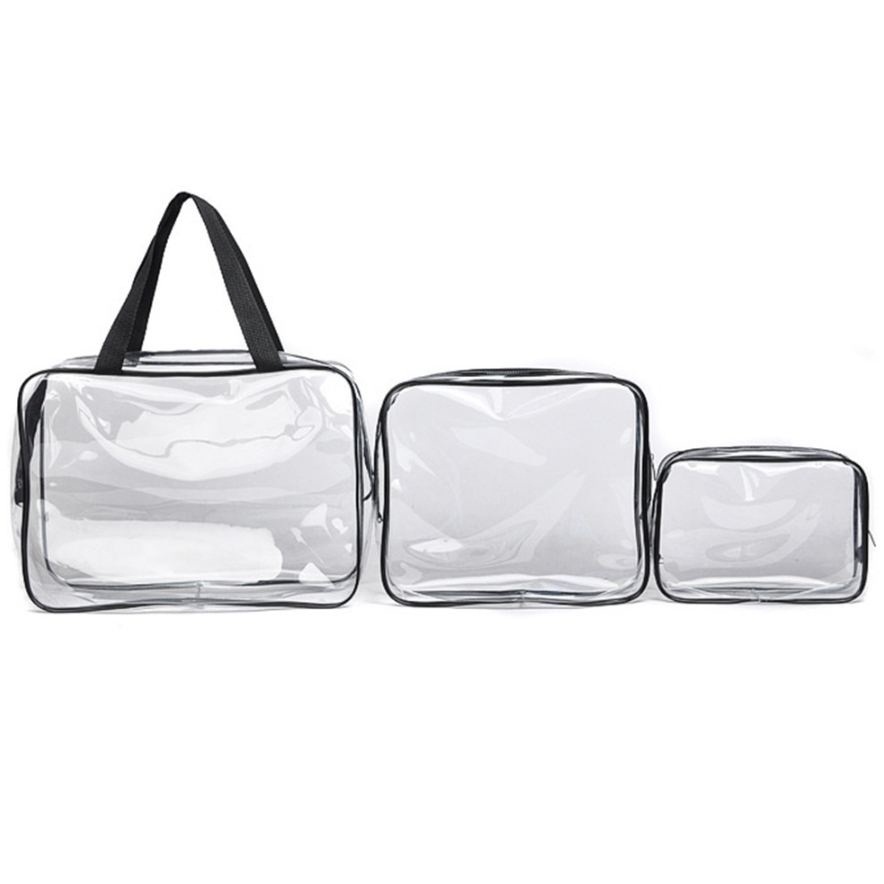 

Transparent PVC Bags Travel Organizer Clear Makeup Bag Beautician Cosmetic Bag Beauty Case Toiletry Bag Make Up Pouch Wash Bags