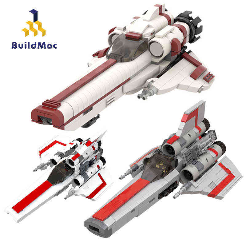 

MOC Battlestaral Colonial Viperals MKII/MKI Fit High-Tech Space Series Wars Building Blocks Education Bricks Kid Toy 560PCS Y1130