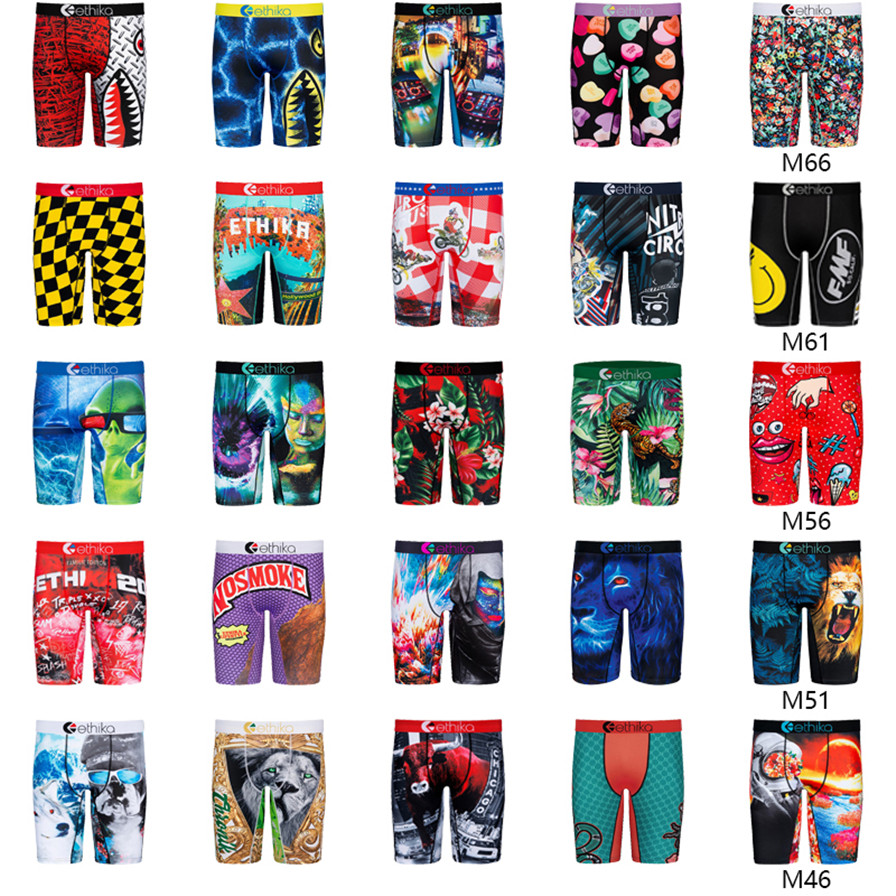 Ethika underpants Ethika over consumption rock Street underpants skateboard fashion sports underpants boxer hip hop Ethika men quick dry 741-image-671612457