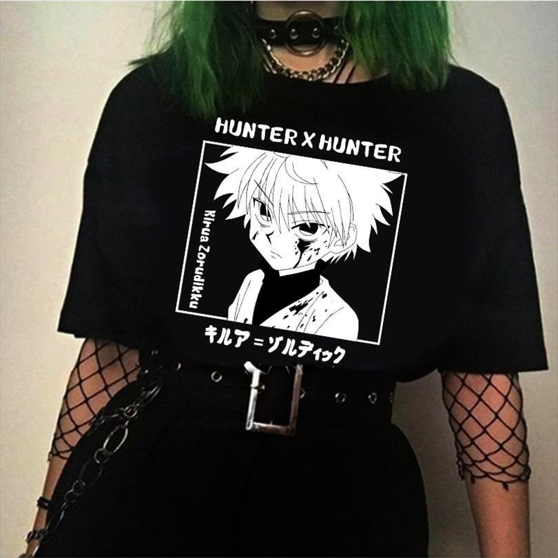 

hunter x short sleeve mens t shirt killua zoldyck anime harakuju tee, White;black