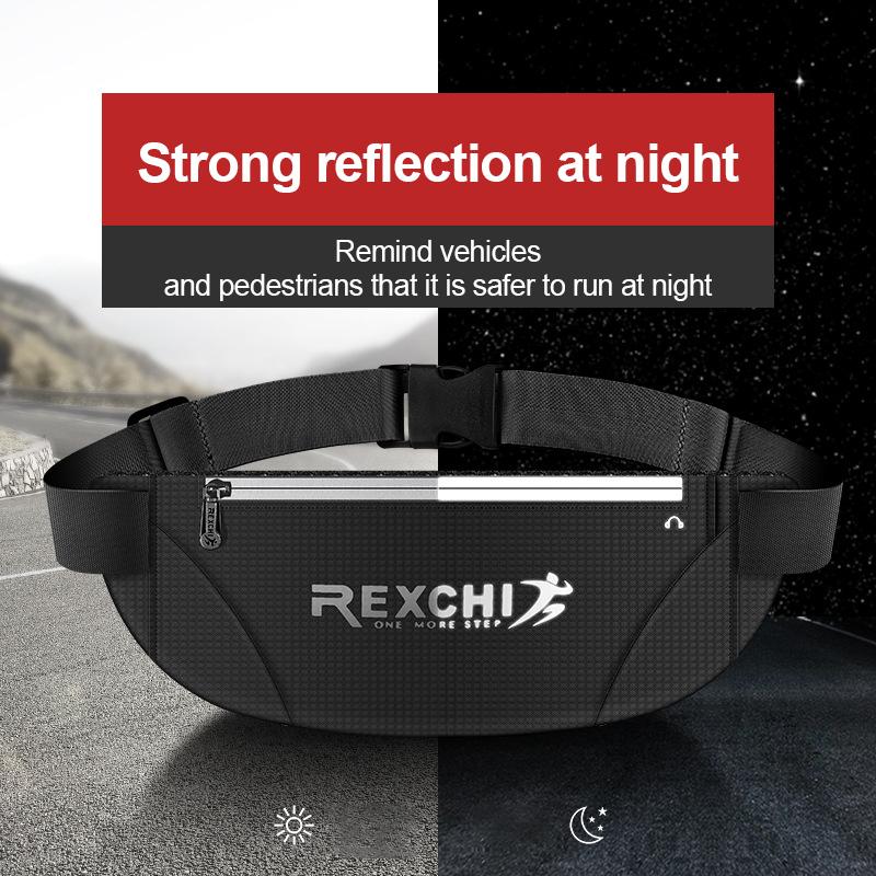 

New Outdoor Sports Pockets Belt Bag Running Equipment Riding Reflective Waterproof Messenger Bag Wear-resistant Mobile Phone
