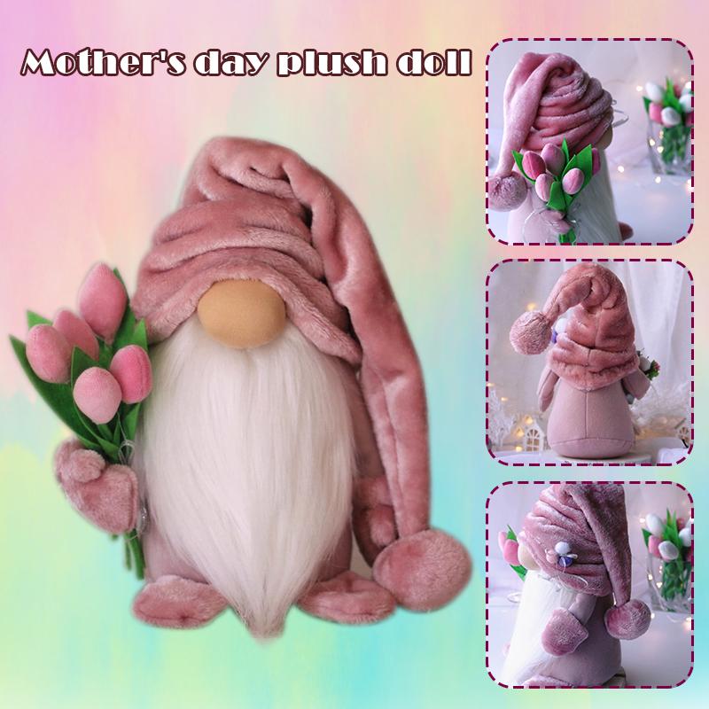 

Tulip Gnome With Hat Fabric Doll Tomte Galentine's Day Gift For Her Living Room Decor Mom Mother's Nana PAK Party Favor