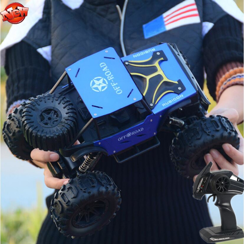 

High Speed Off Road 4x4 Driving Rock Crawler Metal Car Cover Electric Model RC car 114 All Terrain Big Foot Remote Control Car