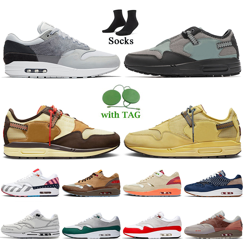 

2022 Top Quality Women Mens Fashion 87 Running Shoes Baroque Brown Saturn Gold Cactus Jack Cave Stone London 1 Parra Amsterdam CLOT Kiss Of Death OG Trainers Sneakers, B43 og anniversary 36-40
