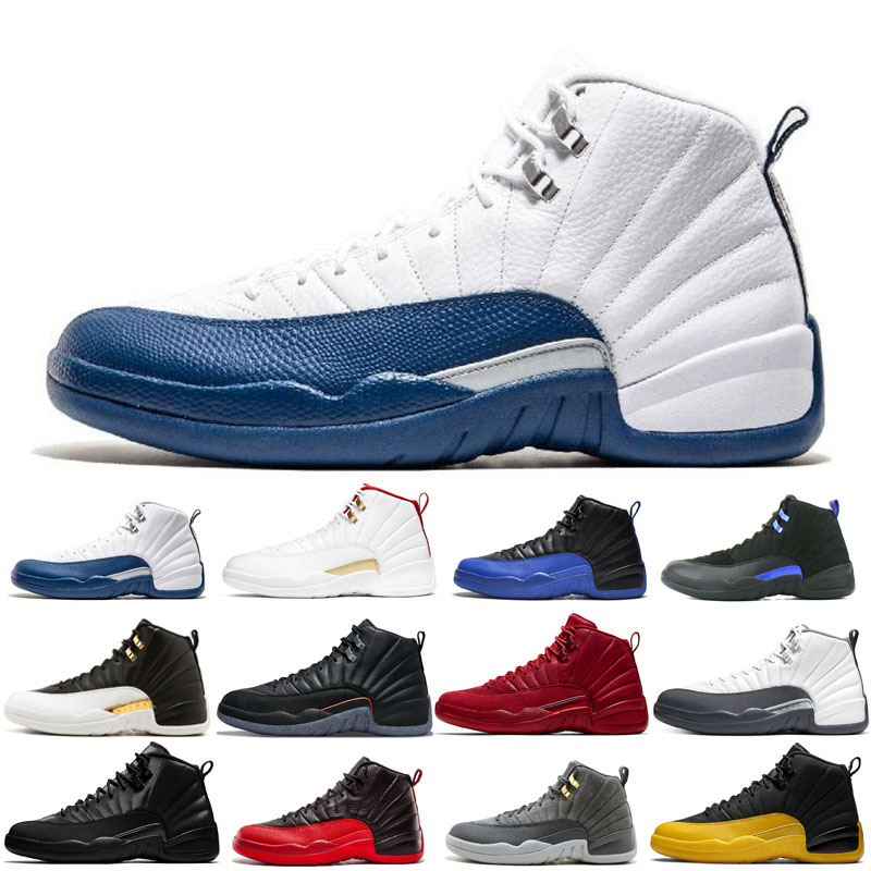 

2022 man basketball shoes 12 12s Black Purple Blue CNY Dark Concord Grey FIBA Flu French Royal Gamma Gym Red O-black Reverse Taxi The Master Unc Classic, Dark grey