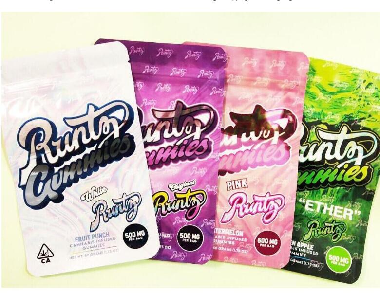 

2021 White Run tzg Bag Edible Mylar Packaging Bags Edibles ther Run tzg Gum My Plastic Zipper Up Design Bag Vape Cartridag Rope Empty ghjg