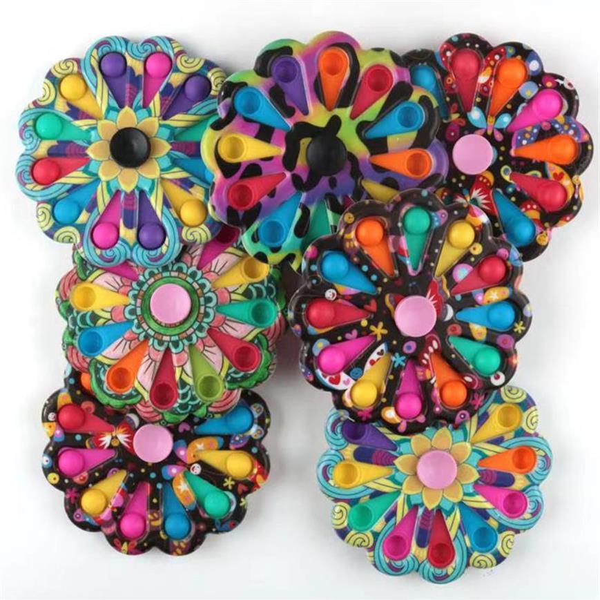 

Colorful Funny Fidget Toy Spinner Relief 8/12 Sides Stress Toys for Anxiety Anti-stressa00a17