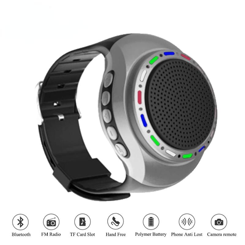 

Portable Speakers Multifunctional Watch Speaker Waterproof Mini Wrist Wearable Sports Wireless Music Center Subwoofer Bluetooth Speake