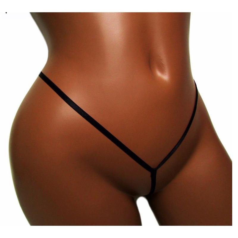 

Women's Panties Sexy Lingerie Femme Underwear Women Ropa Interior Femenina Tanga Thong Solid Color String Single Root Crevice No Trace, Beige