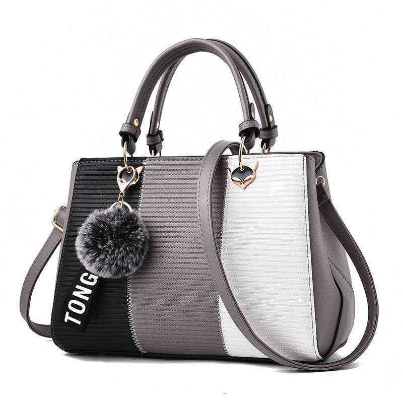 

HBP Non-Brand Fashionable color contrast handbag, versatile hairball pendant, one shoulder messenger bag, women's bag 2 sport.0018, Red