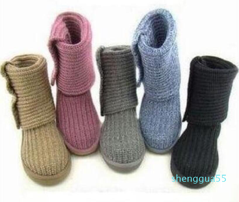 

Aus Women's Snow boots knitted wool High Short boots warm boots US3-12, Choose you like photo