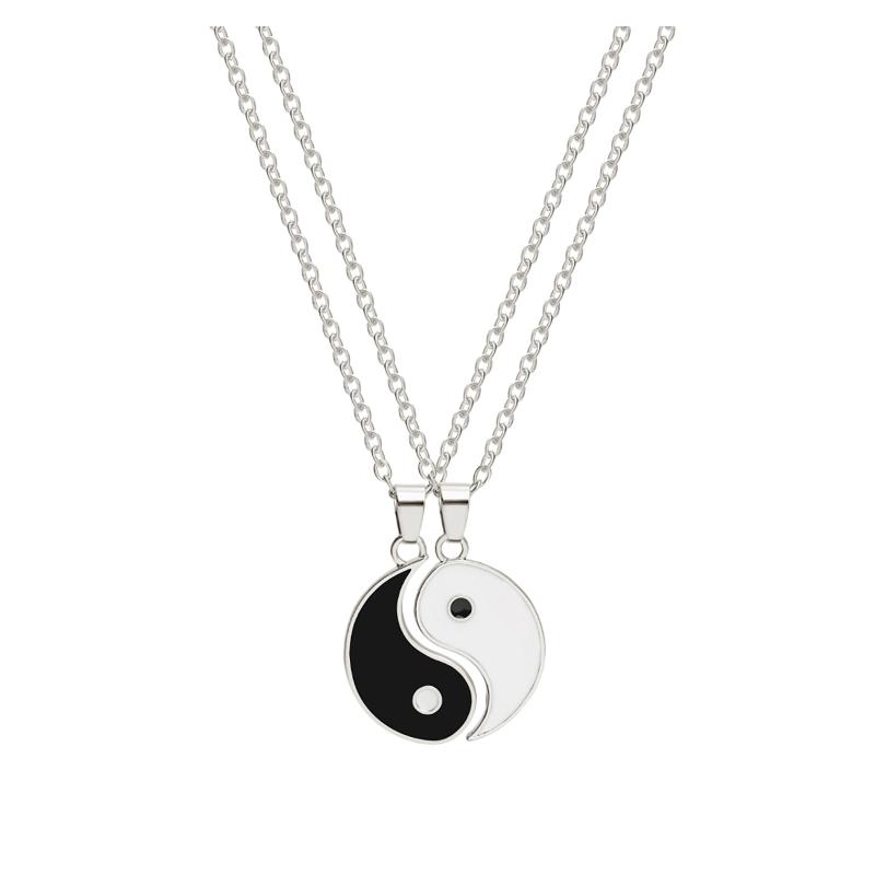 

Chains Chain Pendant Necklace Necklaces Fashion Girlfriend Personalized Couples For Yinyang & Pendants, Silver