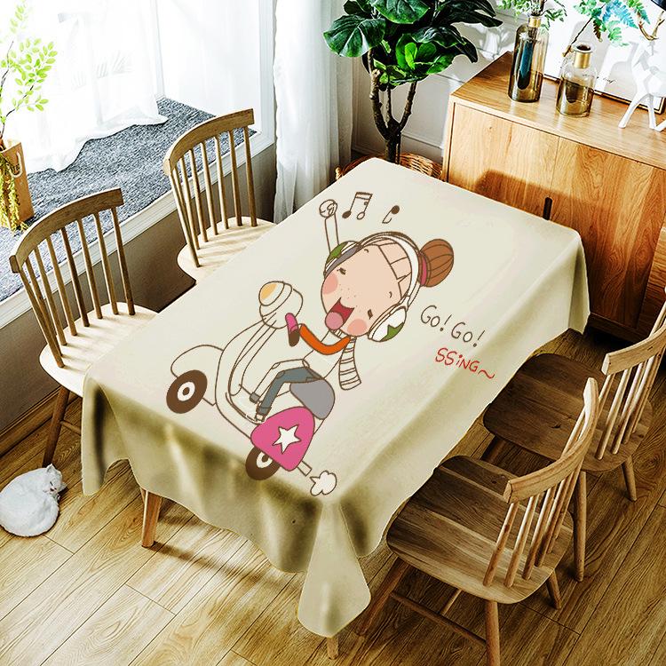 

Printed Cute Girl 11 Washable Decorative Household Waterproof Tablecloth Table Cloth