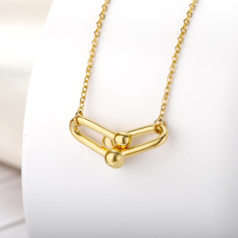 

Pendant Necklaces Korean Drama Penthouse Creative Design Necklace For Women Stainless Steel Goth Gold Chain 2021 Trend Fashion Jewerly