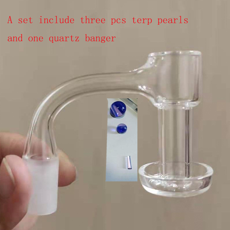 

Fully Weld Terp Slurper Set Quartz Banger Nail smoke with marble carb cap ball Vacuum pearls pill domeless oil glass bong rigs
