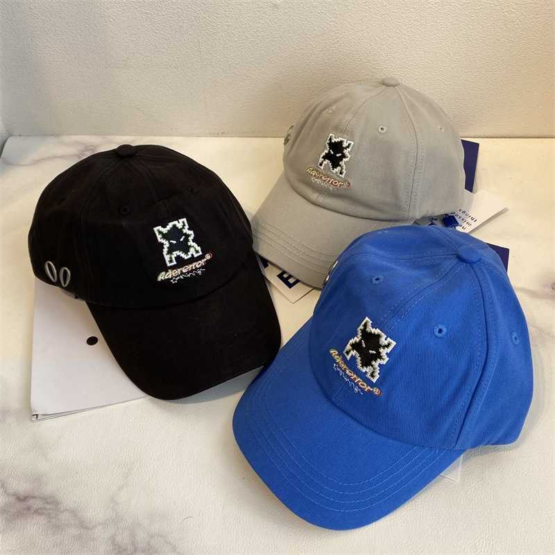 

70%OFF The correct version! AE ader 2021 little monster error letter embroidered hat men's and women's fashion cap women, Blue
