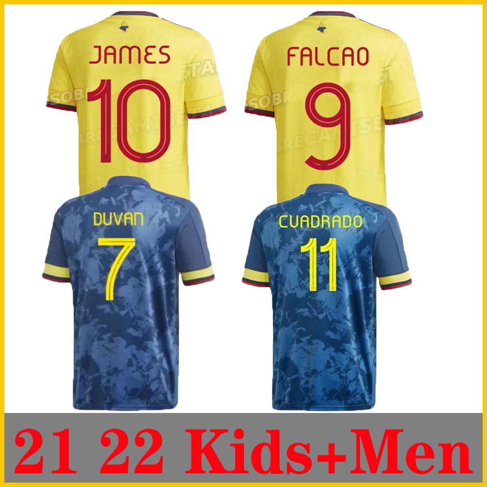 

Colonbia 2020 2021 Duván Zapata Fútbol Jersey 21 22 Davinson Sánchez James Copa América Camisa de Fútbol Falcao Mina Camiseta de Futbol Maillot Versión Jugador Tailandia, 1997 98