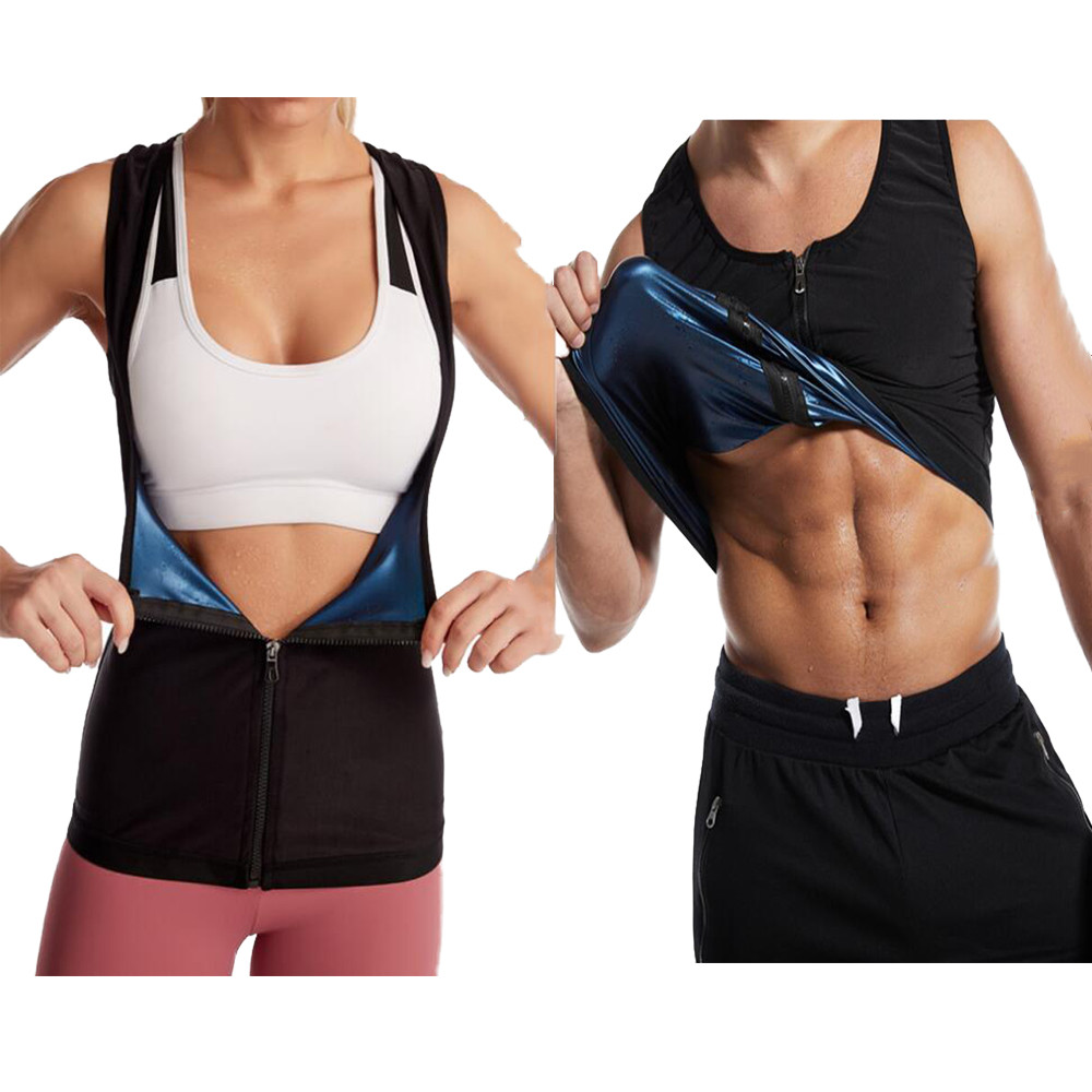 

EPACK Zipper Belt Man Women Original Unisex Sweat Sauna Shaper Waist Trainer Vest Corset Slimming Sports Tank Top Shapewear