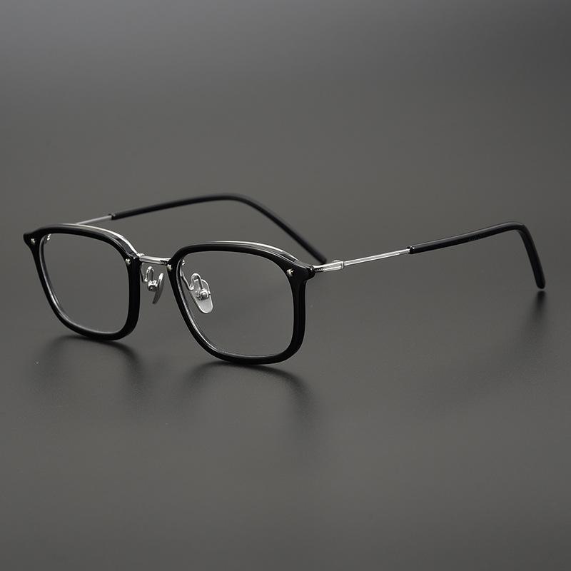 

Fashion Sunglasses Frames Japanese Plate Ultra Light Spectacle Frame Pure Titaniu Retro Men's And Women's Customized Myopia Face Manual Busi