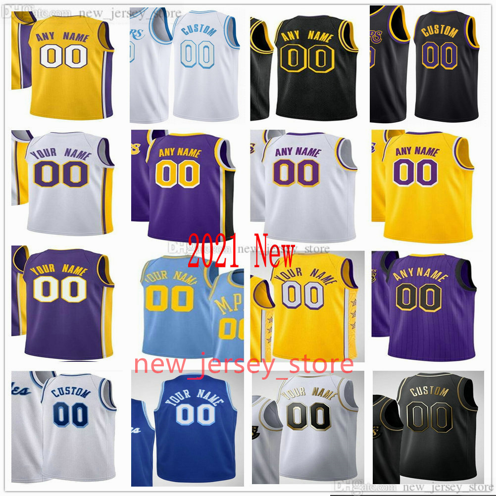 

Custom Printed Jerseys Top Quality 2021 2022 White City Blue Yellow Black Purple Gold Jersey. Message Any number and name on order