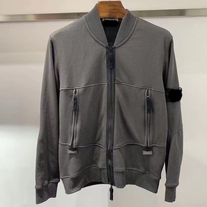 

Designer Mens Jackets Stone Spring Autumn Coat Windrunner Fashion Hooded hoodies island Sports Windbreaker Casual Zipper Coats Man Outerwear, Black;brown